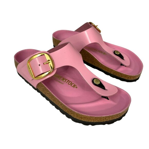 Birkenstock Shoes - Birkenstock Gizah Big Buckle Sandals Pink Size 38 7 US NEW